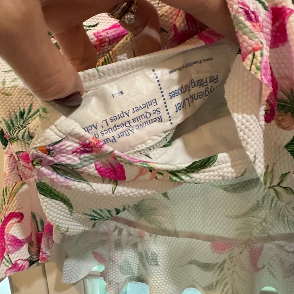 La Blanca Mystic Palms asymmetrical Ruffle Skirted Swimwear Bottom - Picture 7 of 9